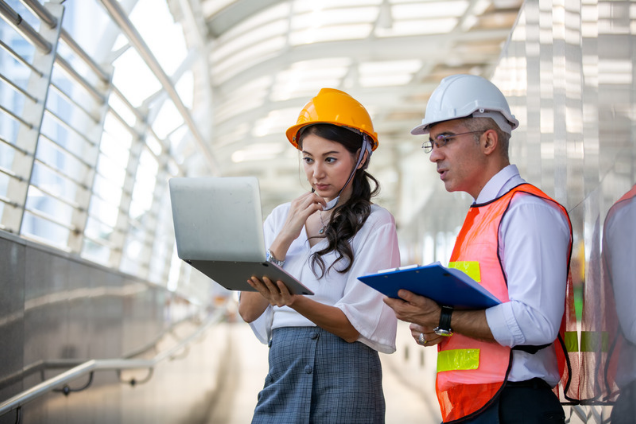 Engineers on site
