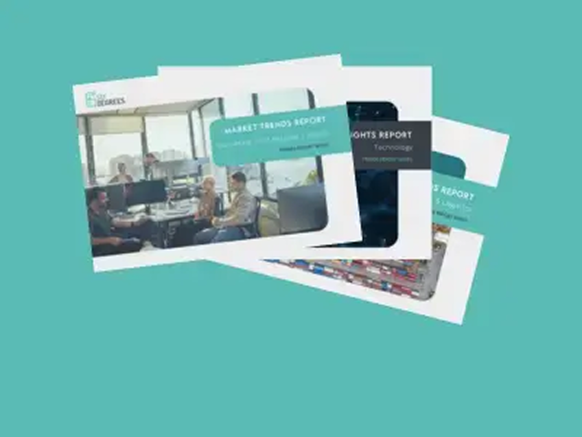 graphic showing 3 of six degrees market insights reports covers