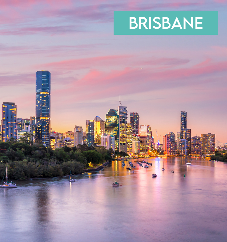 Brisbane harbour view by night